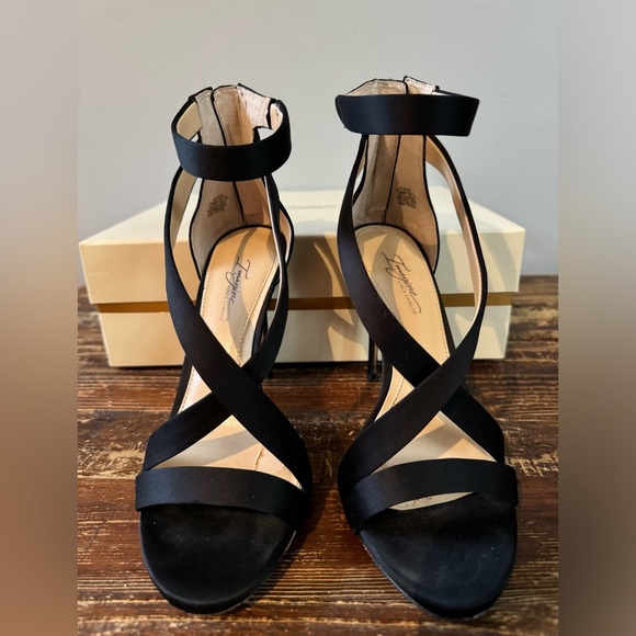 Imagine by Vince Camuto-black satin evening shoe-size 7.5 - Picture 5 of 11